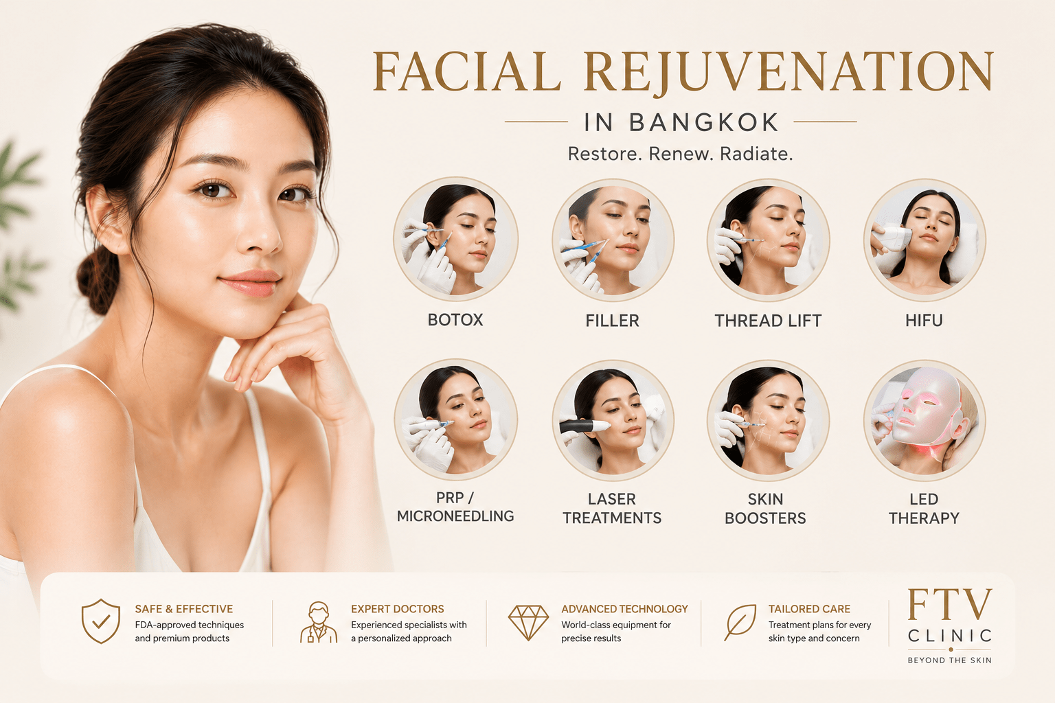 Facial rejuvenation at FTV Clinic