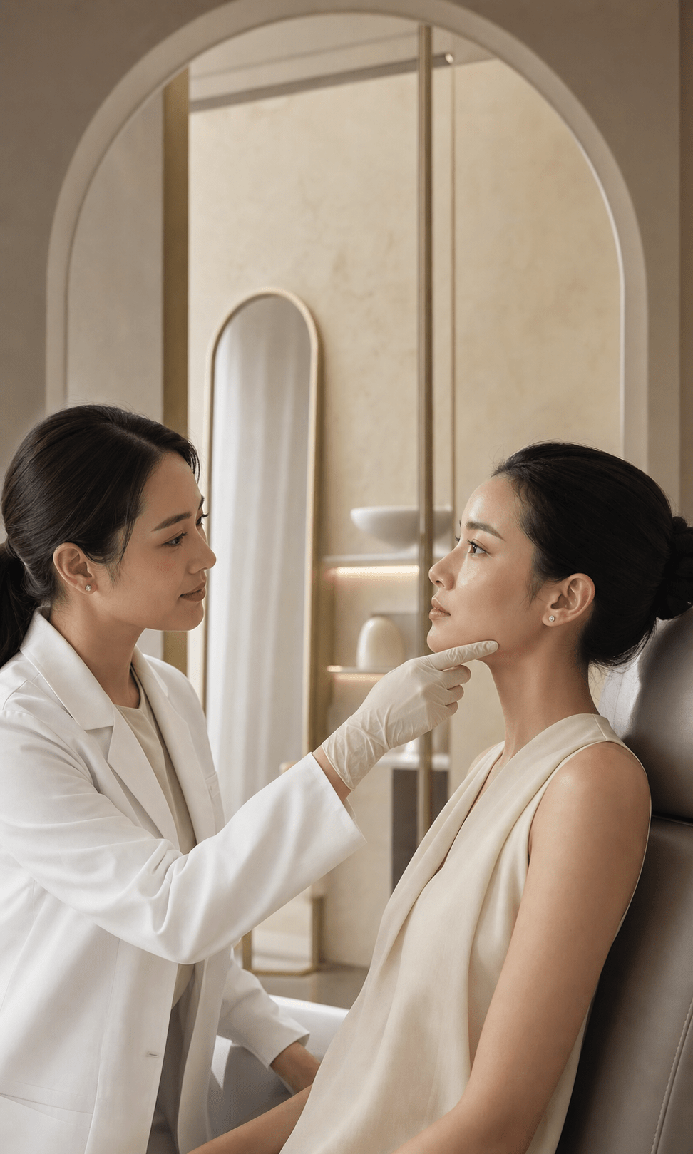 Facial assessment for face sculpting options
