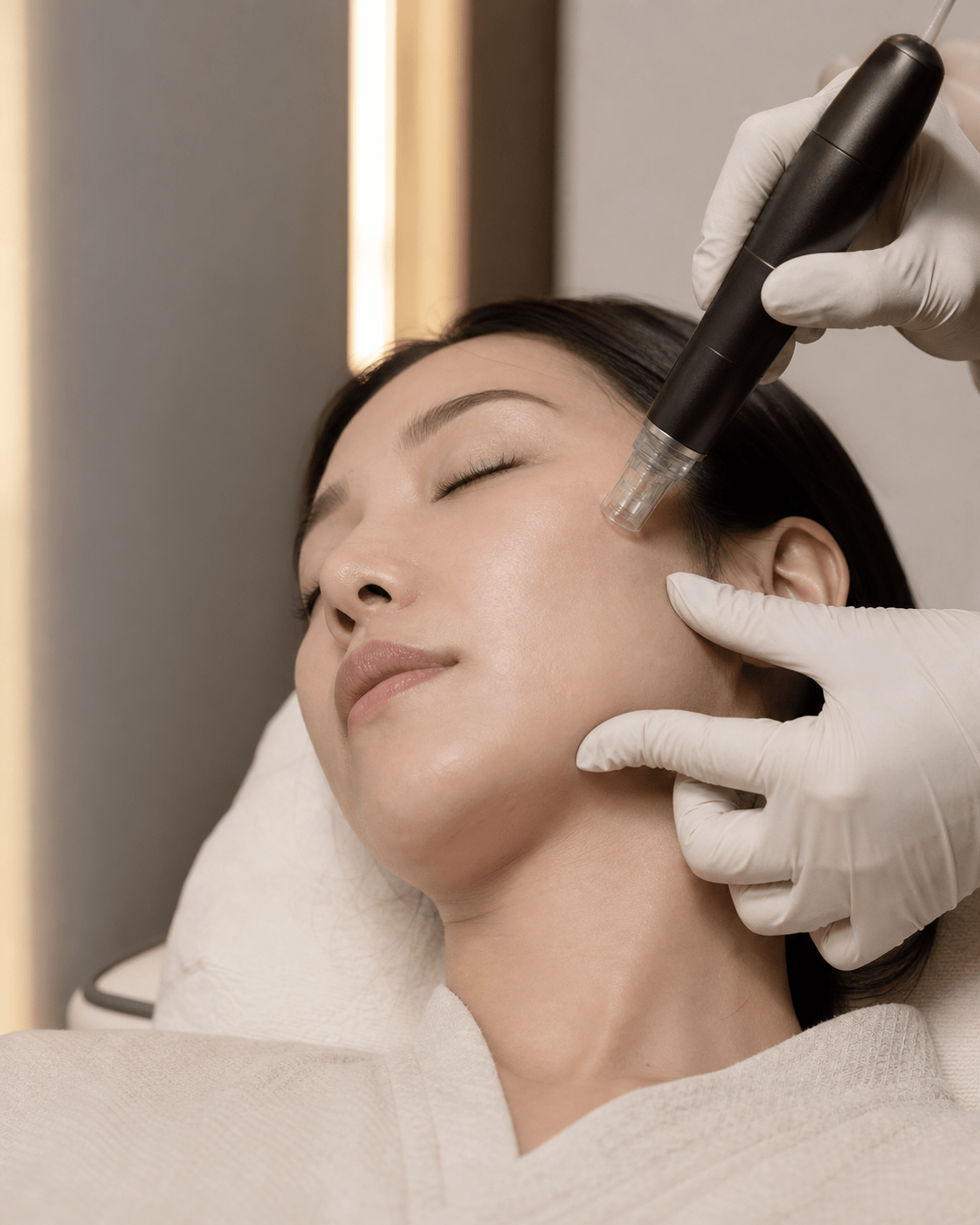 Microneedling skin treatment at FTV Clinic